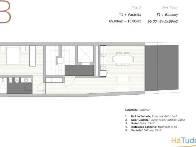 1400 | T1 varanda 15m2 | Porto, centro | 26083809553