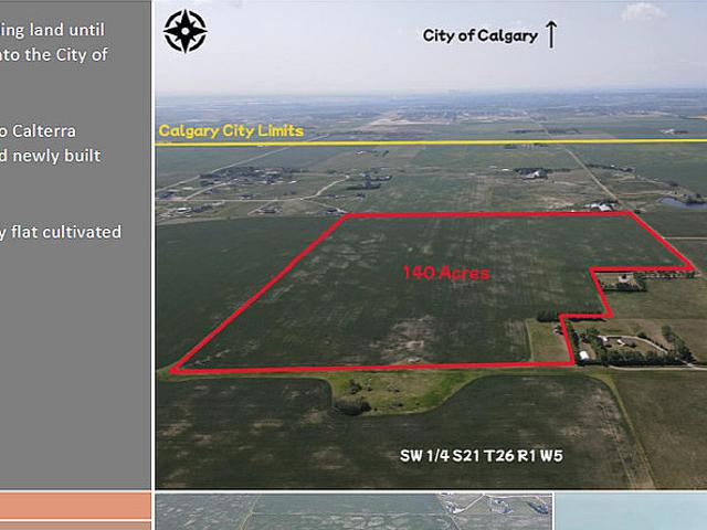 140 Acres North Of Calgary West Of Balzac