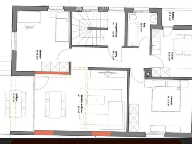 14 m²