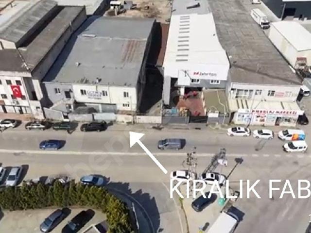 1500 MT DÜZ AYAK KİRALIK FABRİKA CADDEYE CEPHELİ 724 ÜRETİME UYGUN
