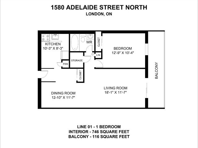 1560, 1570, 1580 Adelaide Street North 1 Bedroom Apartment for Rent at 1560 1560, 1570, 1580 Adelaide Street North, London, ON N5X 2C1 Stoney Creek