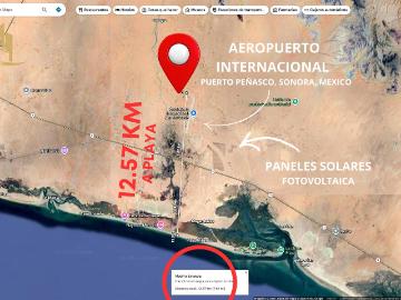 156 Hect?reas en Venta a $1 USD/m? ? Zona Aeropuerto ? Aval?o $5 USD/m? Desarrollo Industrial, Energ?tico o Tur?stico ? Puerto Pe?asco, Sonora, Mexico
