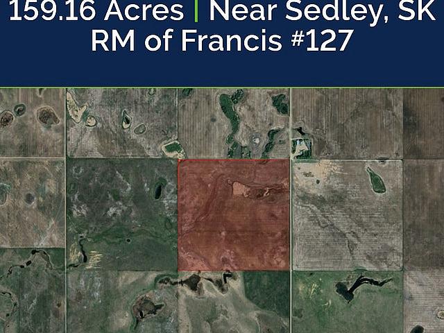 159.16 Acres | Rm Of Francis # 127 | Near Sedley, Sk
