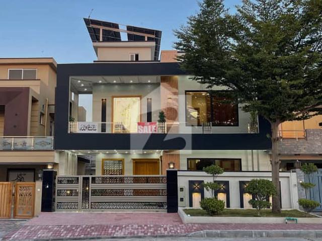 15 KWA Solar And 12 Marla Brand New Outstanding Luxurious House For Sale Bahria Town