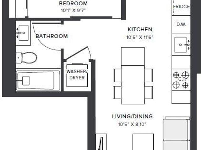 1611 Mill Street, Toronto | 1Beds/1Bath, Condo, $2,308/mo | Condos. Ca