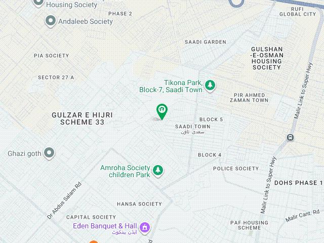 168 Square Yards Residential Plot For sale In The Perfect Location Of Saadi Garden Block 1