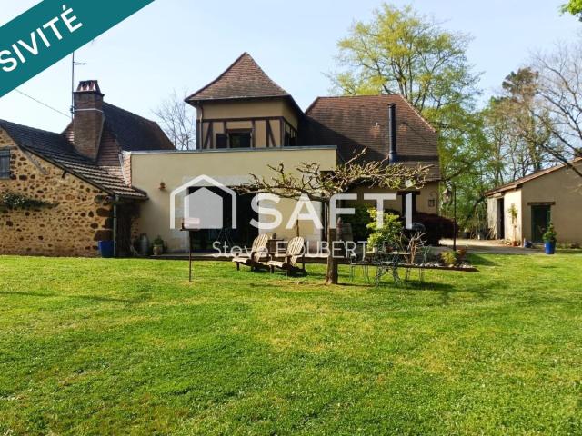 175 m2, 5 Chambres, un garage/atelier sur 11023 m2 175m² Rouffignac Saint Cernin de Reilhac