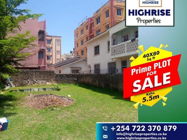1/8th Acre plot for sale in Bamburi Fisheries