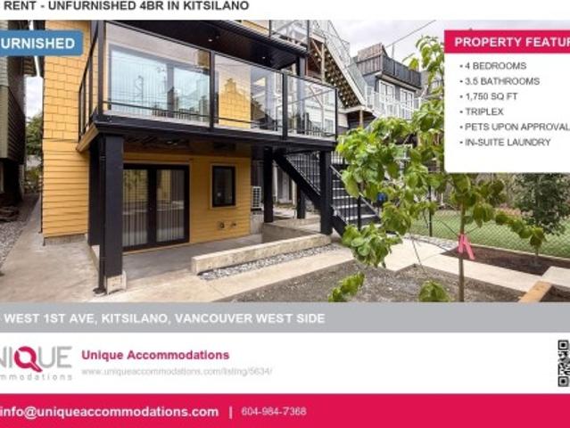 1955 1St Avenue W, Vancouver, BC, V6J 1G7 house for lease | Listing ID R3142 | Royal LePage