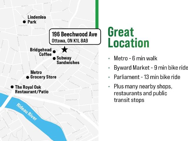 196 Beechwood Studio Apartment for Rent at 196 Beechwood Ave, Ottawa, ON K1L 8A9 Vanier