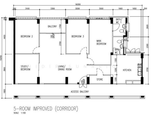 199 Pasir Ris Street 12 HDB Apartment For Sale, $630,000, 4 Bed 2 Bath 1,324 sqft $476.00 psf