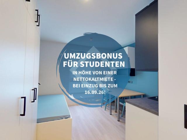 1 Monat mietfrei! Modern Living im Quartillion Wiesbaden – möbliertes Studentenapartment