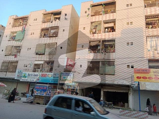 1 bed + 1 lounch+ seprate kitchen flat for sale in shafi excellency apartmenr north khi