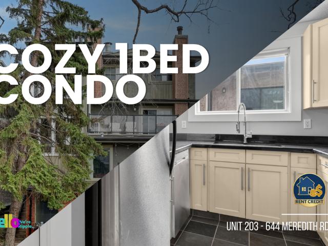 1 Bedroom Condo for Rent at 644 Meredith Rd Ne Unit 203, Calgary, AB T2E 5A8 Bridgeland