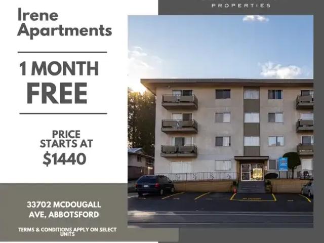 1 Bedroom Apartment Abbotsford BC 105071337