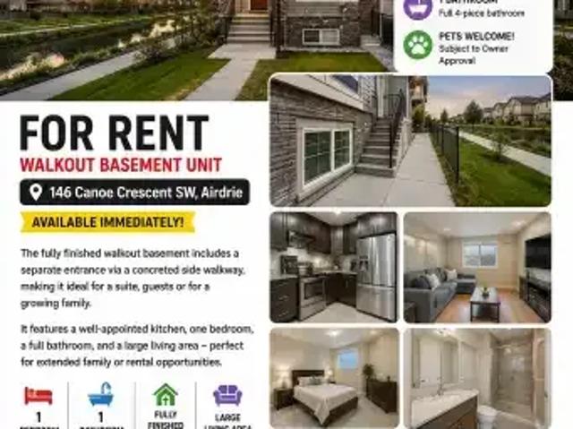 1 Bedroom Apartment Airdrie AB 104362745