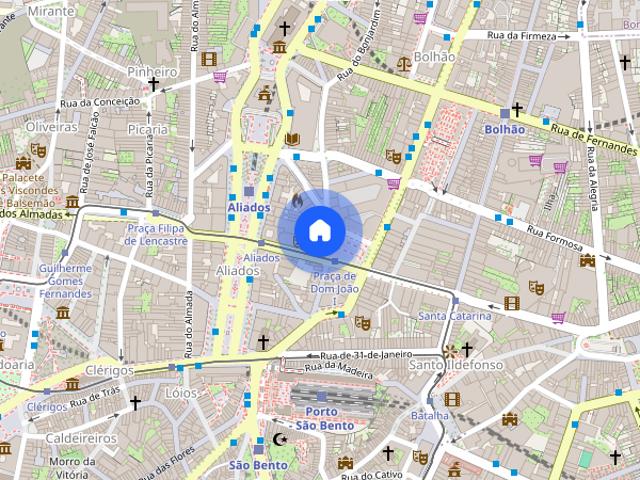 1 bedroom apartment for rent in Porto