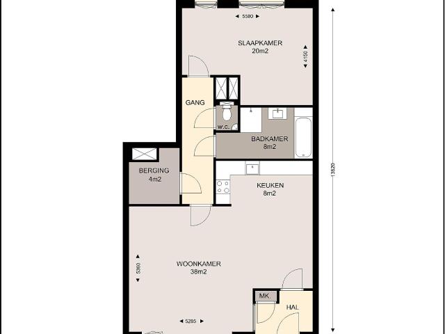 1 bedroom apartment for rent in Stephensonstraat 12 C 1097 BB Amsterdam