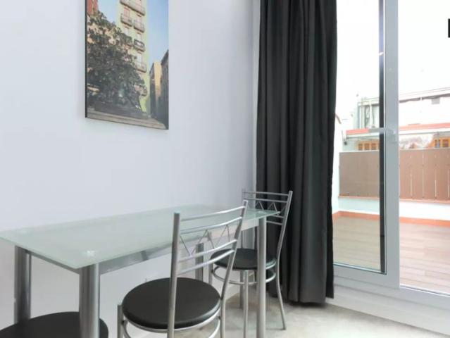 1 bedroom apartment with terraces for rent near Sagrada Familia, Gràcia