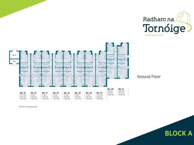 1 Bedroom Ground Floor Apartment, Radharc na Tornóige, Headfor.