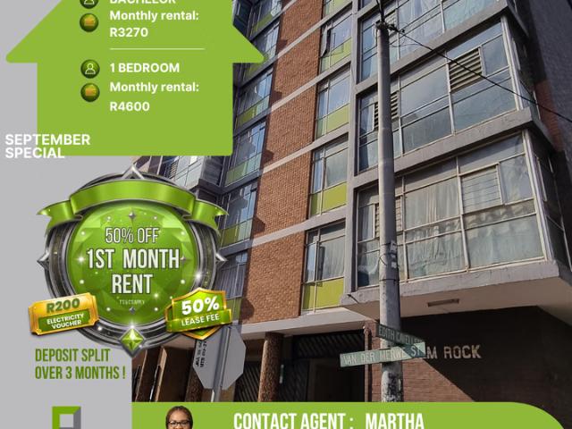 1 Bedroom Flat To Let in Hillbrow