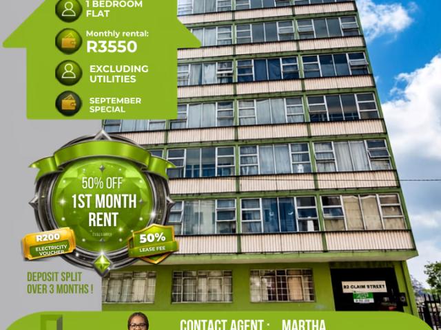 1 Bedroom Flat To Let in Hillbrow