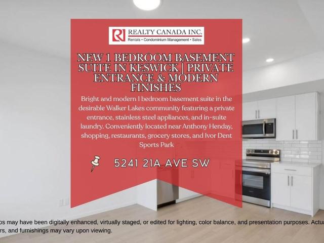1 Bedroom Home for Rent at 5241 21a Ave Sw, Edmonton, AB T6X 1X5 Walker
