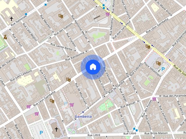 1 bedroom room in Lille