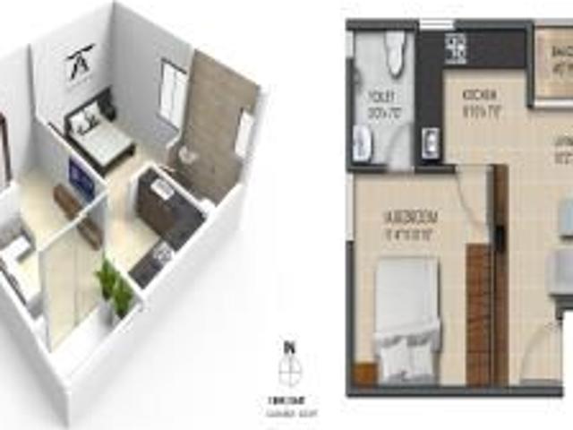 1 BHK 520 Sq Ft Apartment In Subha 9 Sky Vue, Chandapura, Bangalore