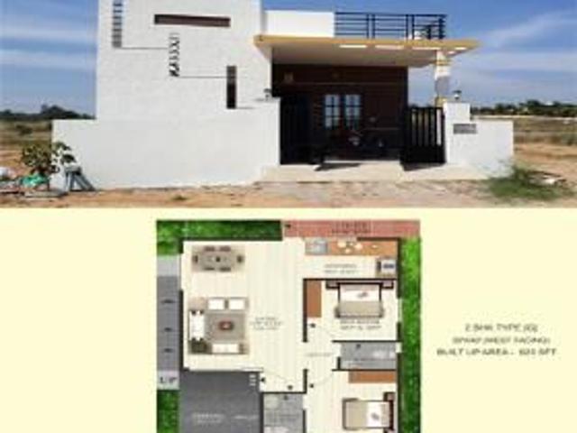 1 BHK 850 Sq Ft Villa In Bagalur Nellur Road, Hosur, Bangalore