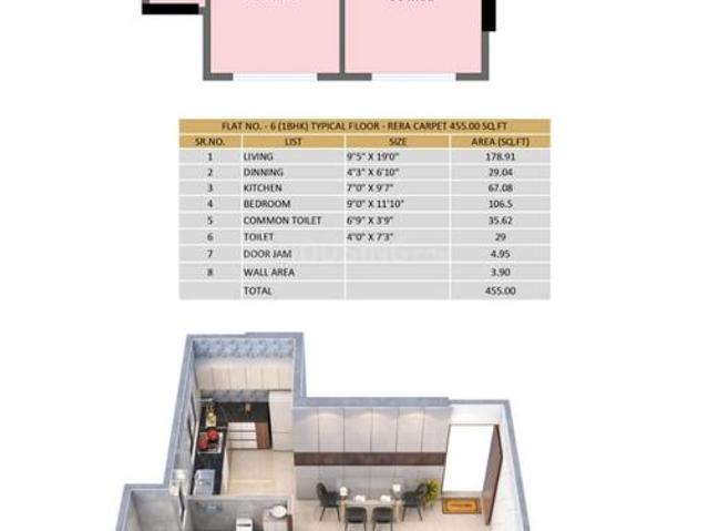 1 BHK Apartment in Chembur for resale Mumbai. The reference number is 19850323