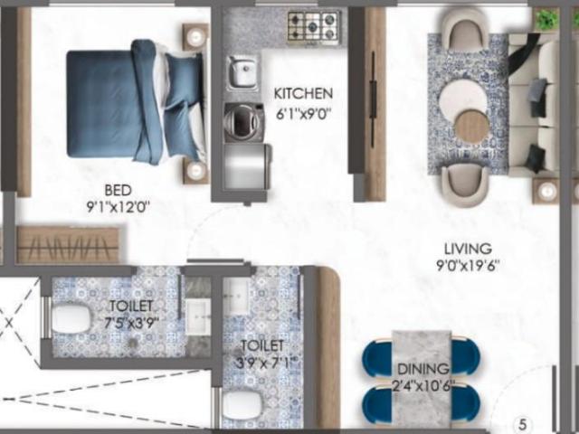 1 BHK Apartment in Ghatkopar East for resale Mumbai. The reference number is 20475009