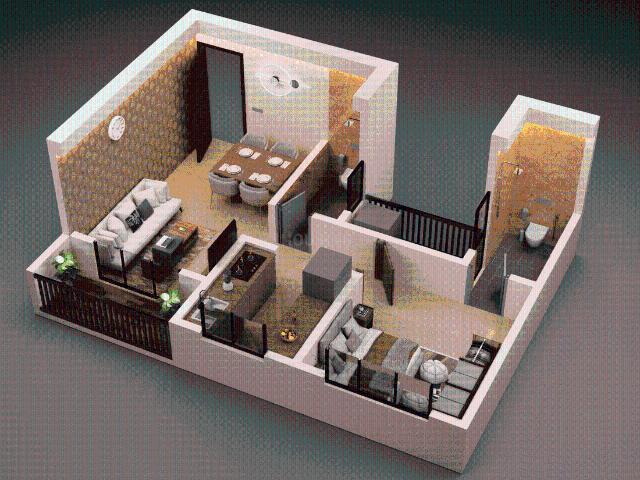 1 BHK Apartment in Dombivli East for resale Thane. The reference number is 18724428