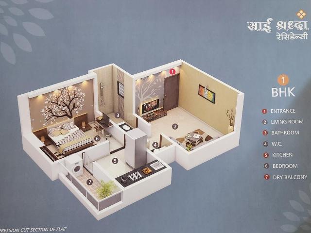 1 BHK Apartment in Katraj for resale Pune. The reference number is 15165382