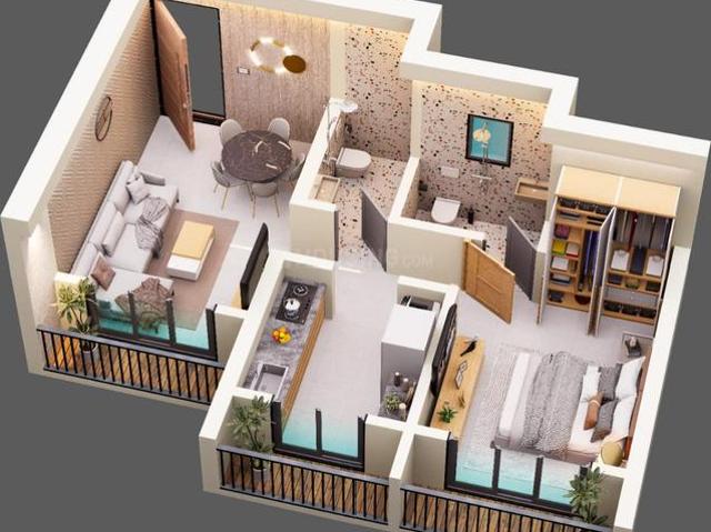 1 BHK Apartment in Kalyan East for resale Kalyan. The reference number is 20963791