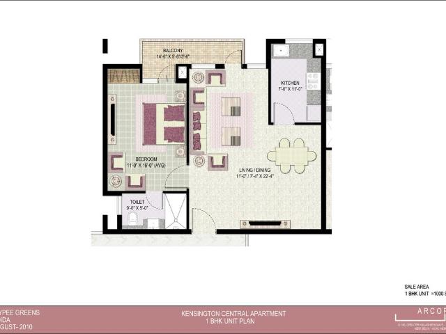 1 BHK Apartment in Sector 131 for resale Noida Greater Noida Expressway. The reference number is 17119092