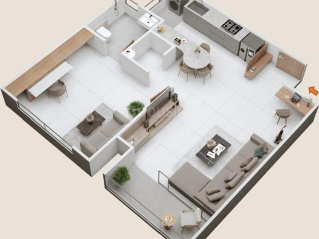 1 BHK Apartment in Tathawade for resale Pune. The reference number is 20805683