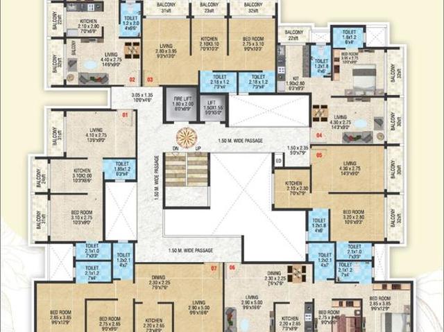 1 BHK Apartment in Taloja for resale Navi Mumbai. The reference number is 20206785