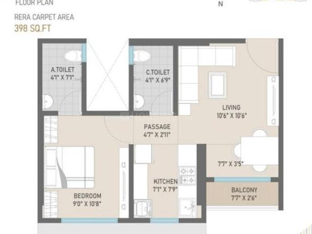 1 BHK Apartment in Vikhroli East for resale Mumbai. The reference number is 20233198