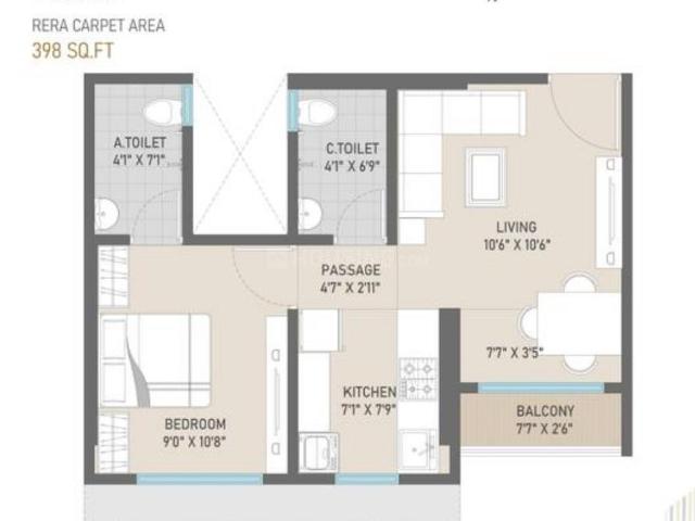 1 BHK Apartment in Vikhroli East for resale Mumbai. The reference number is 20371826