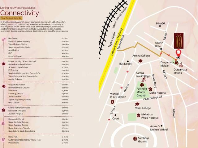 1 BHK Apartment in Vikhroli East for resale Central Mumbai Suburbs. The reference number is 14682424