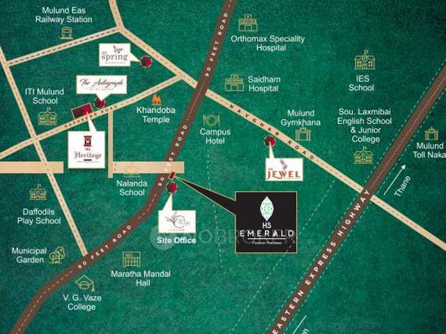1 BHK Flat In Hs Emerald For Sale In Mulund East
