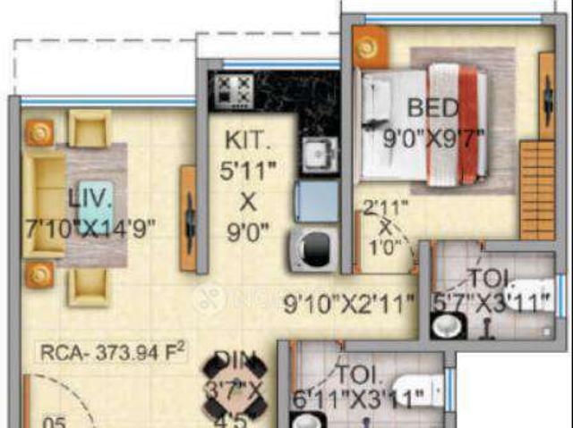 1 BHK Flat In Priti Rudua Squaree For Sale In Vikhroli East