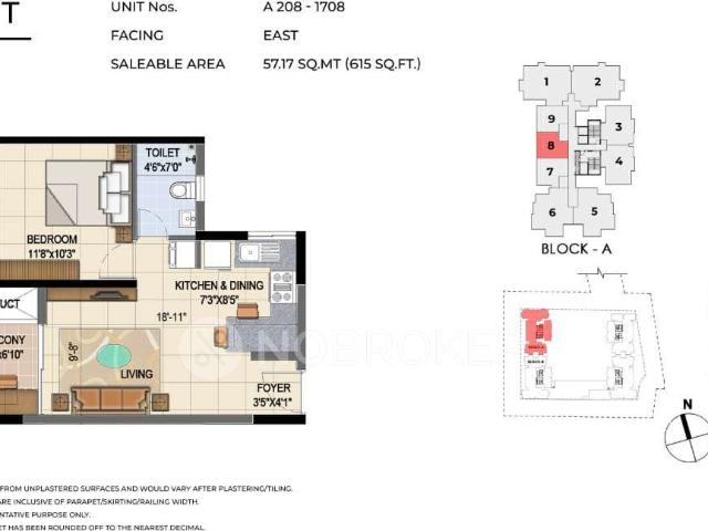 1 BHK Flat In Tvs Emerald Jardin For Sale In Singasandra