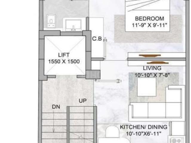 1 BHK Independent Builder Floor in Sector 89 for resale Gurgaon. The reference number is 18282903