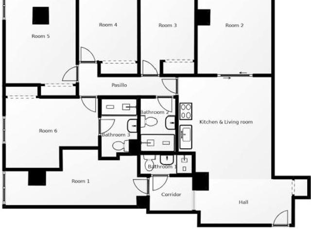 1 Dormitorio Shared Living/Roommate Madrid Madrid 101792835