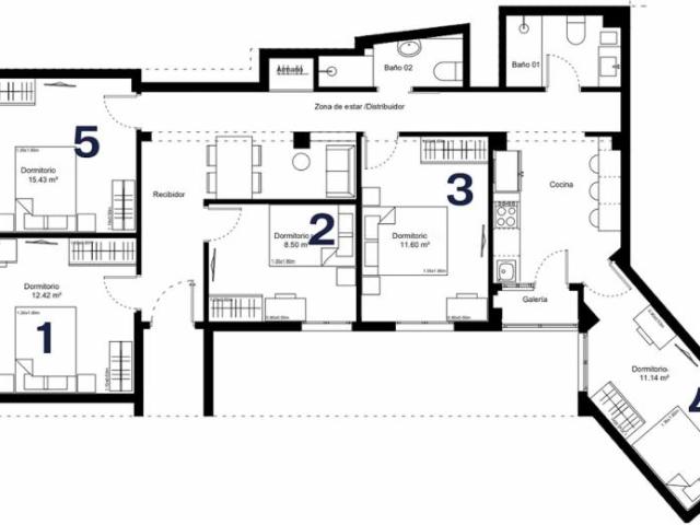 1 Dormitorio Shared Living/Roommate Alicante Alicante 103396733