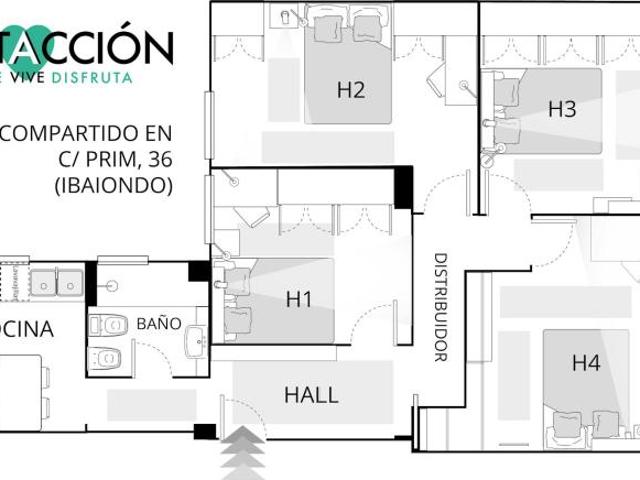 1 Dormitorio Shared Living/Roommate Bilbao Bilbao 101728054