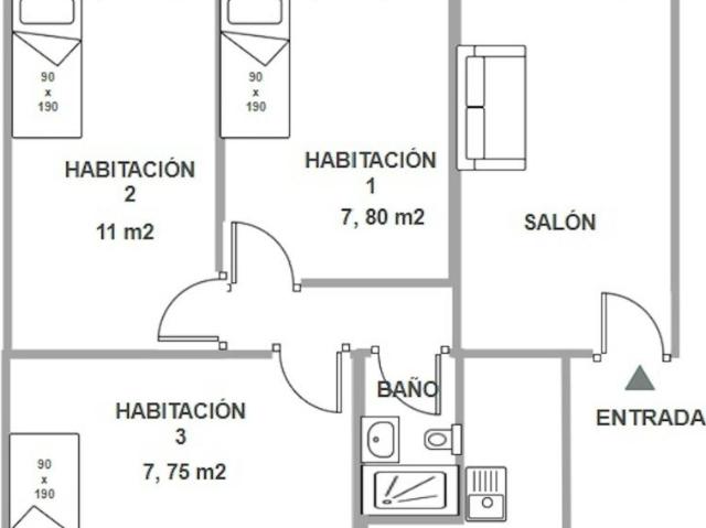 1 Dormitorio Shared Living/Roommate Sevilla Sevilla 102852981