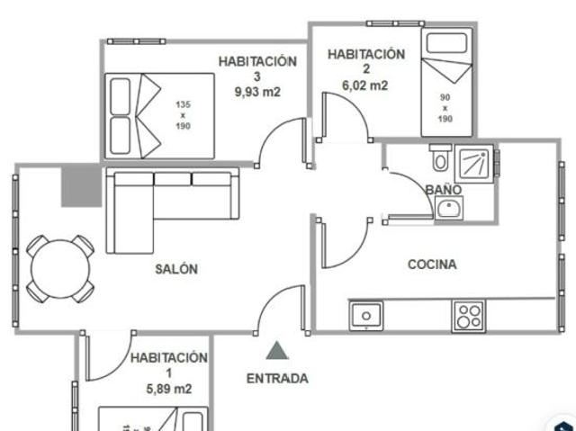 1 Dormitorio Shared Living/Roommate Sevilla Sevilla LS102849239